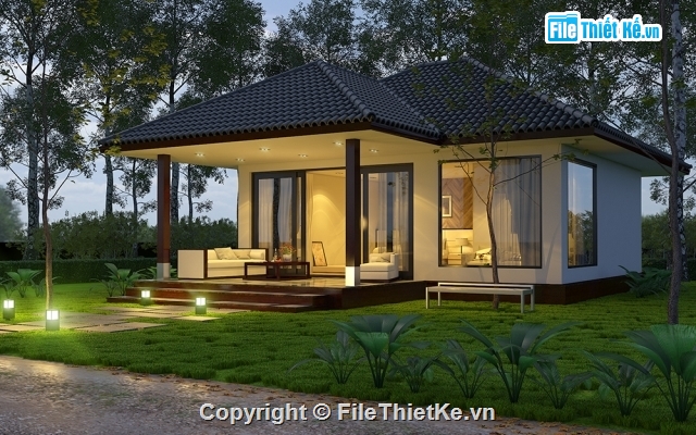 BUNGALOW,NHÀ BUNGALOW,MODEL 3DSMAX NHÀ BUNGALOW,MODEL 3DSMAX